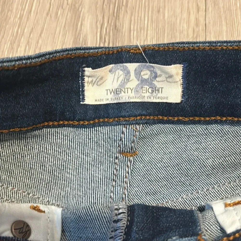 We the free | free people skinny raw hem jeans size 28
